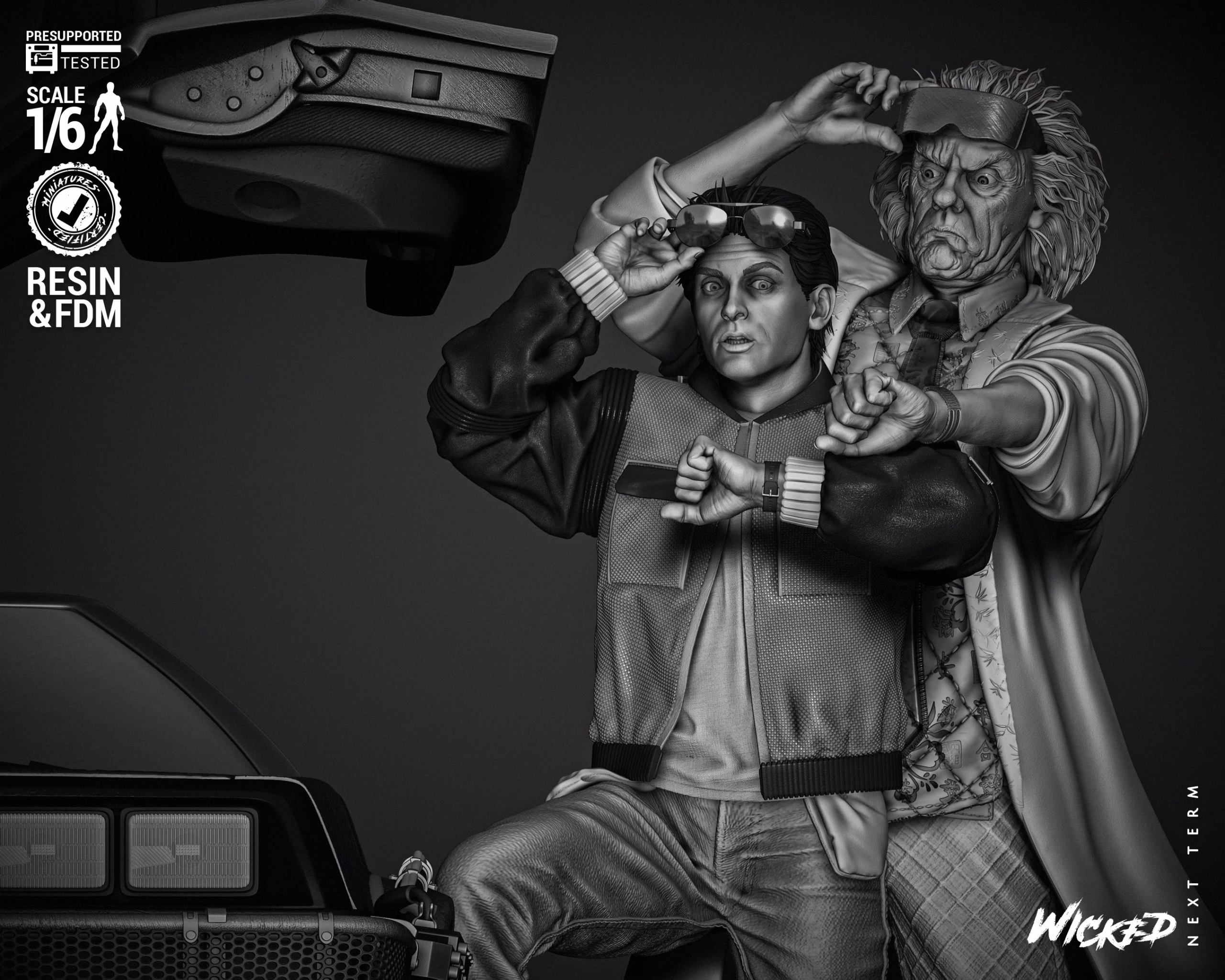 Back To The Future Diorama With DeLorean (Tested) - Image 6