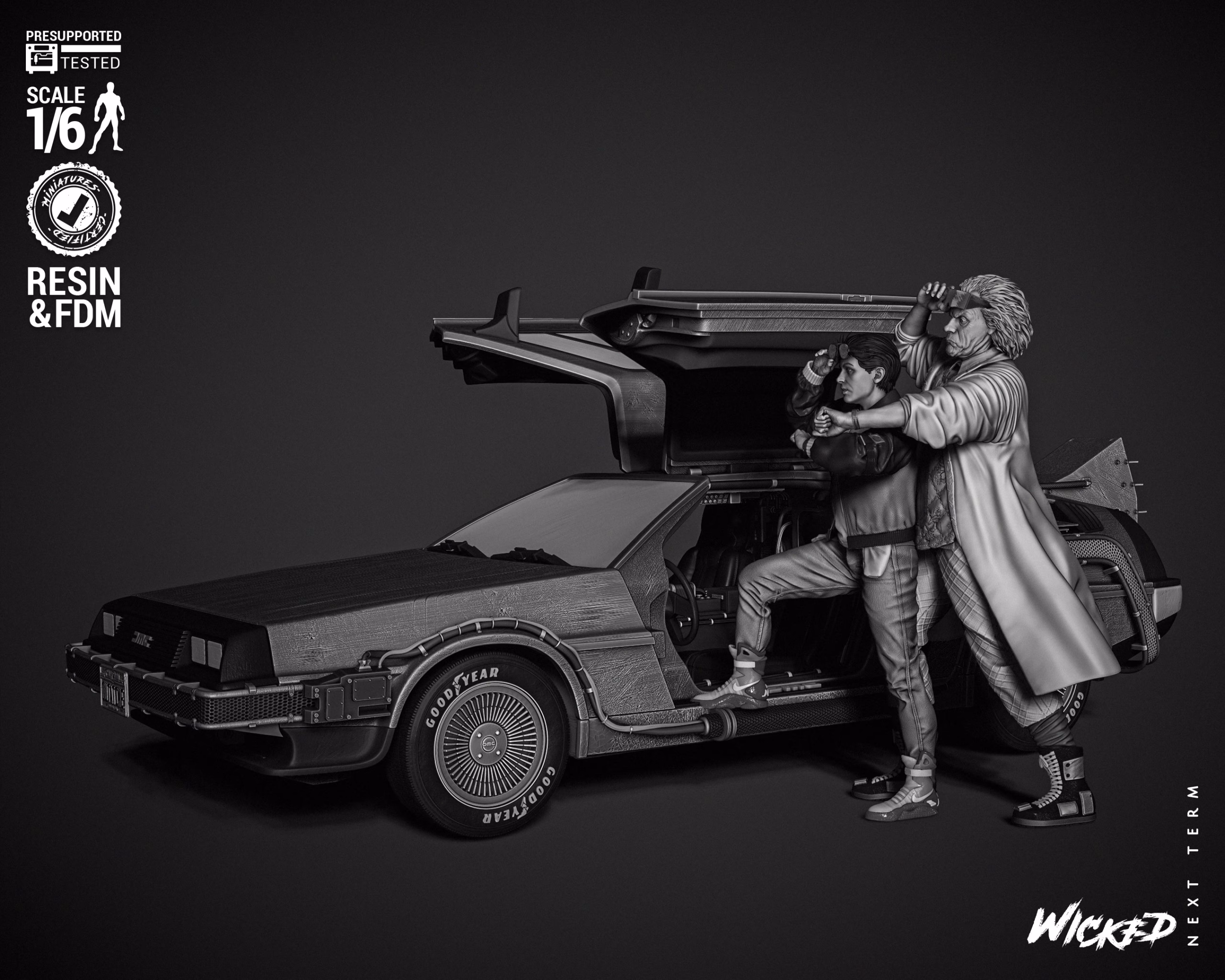 Back To The Future Diorama With DeLorean (Tested) - Image 8