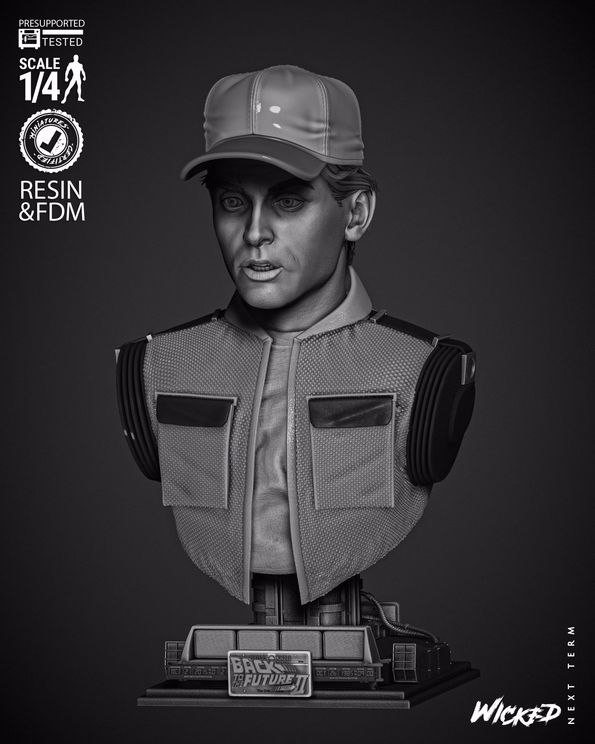 Marty McFly Portrait Bust (Tested) - Image 2