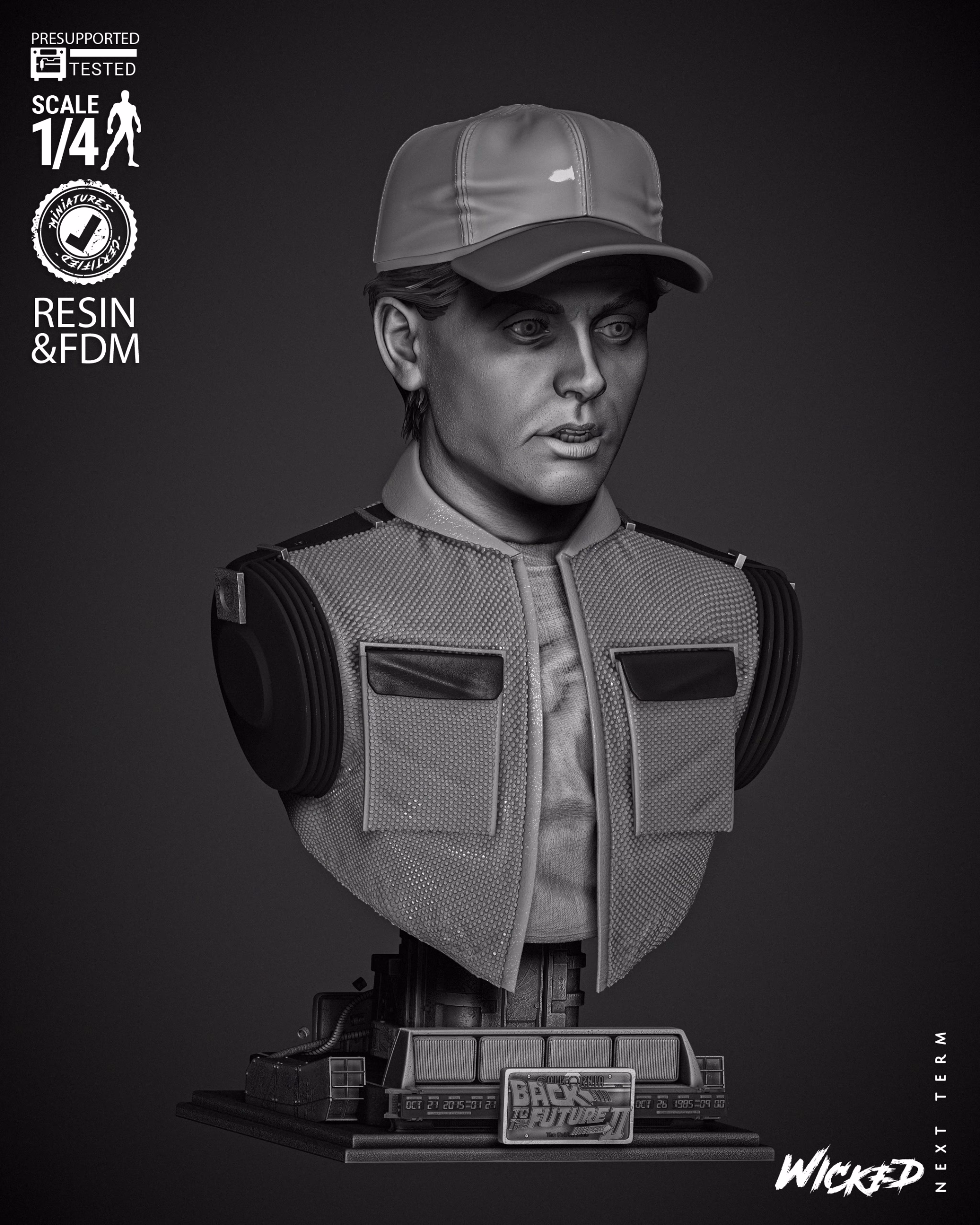 Marty McFly Portrait Bust (Tested) - Image 3