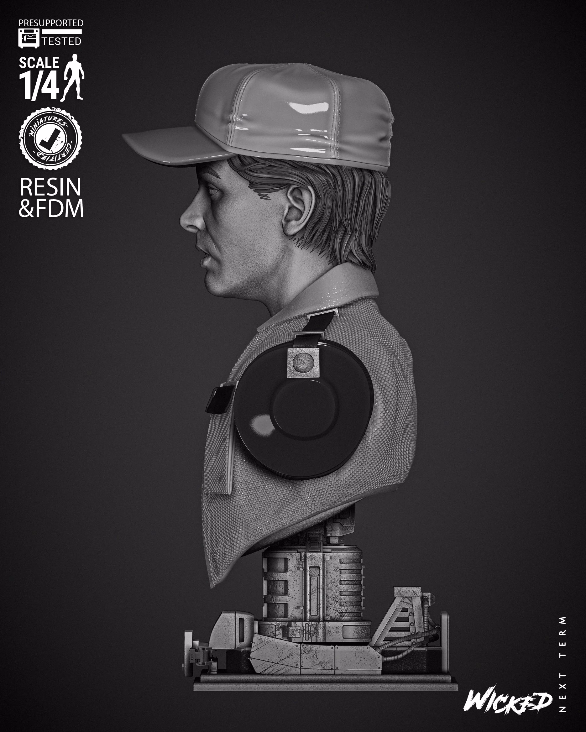 Marty McFly Portrait Bust (Tested) - Image 17