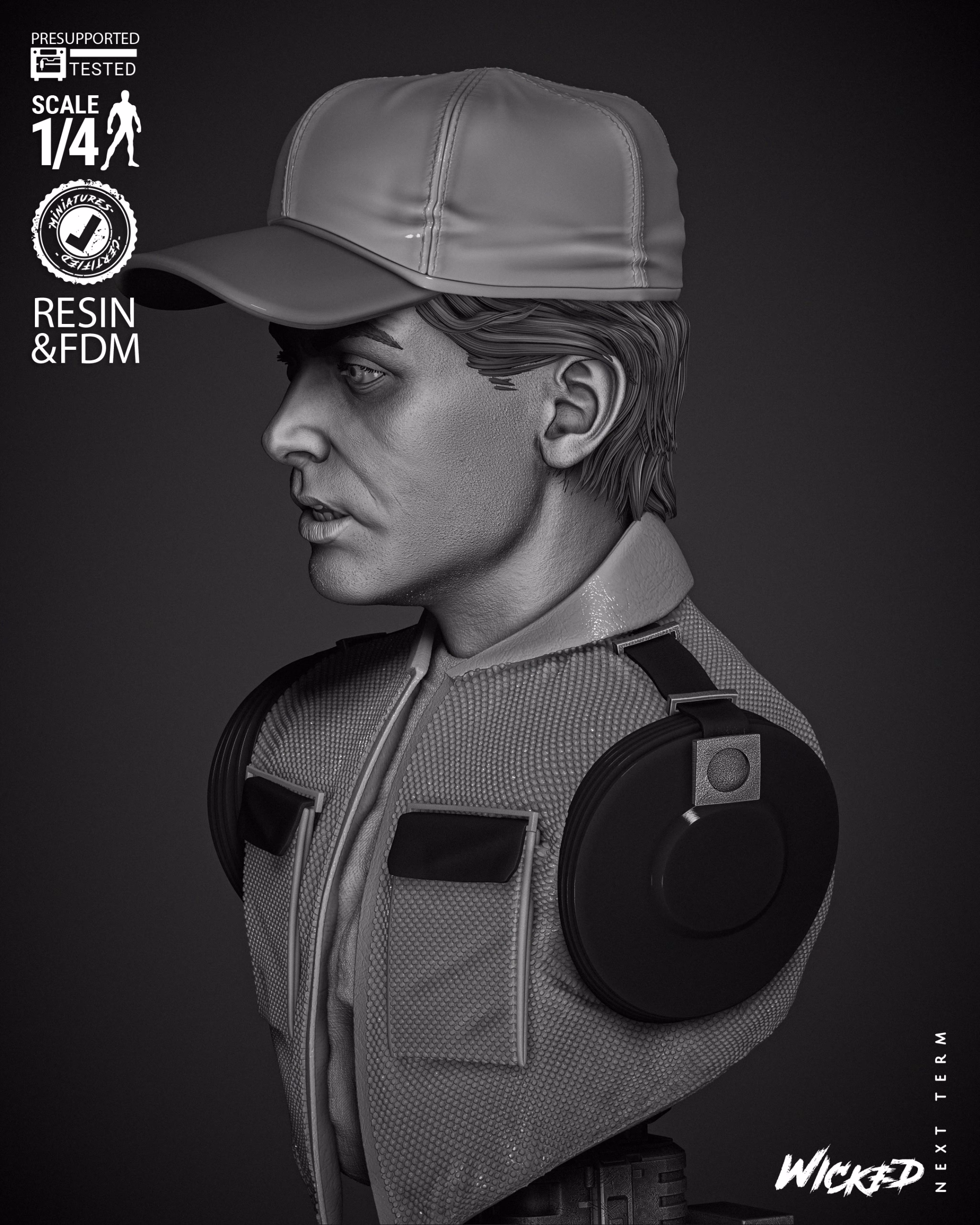 Marty McFly Portrait Bust (Tested) - Image 4
