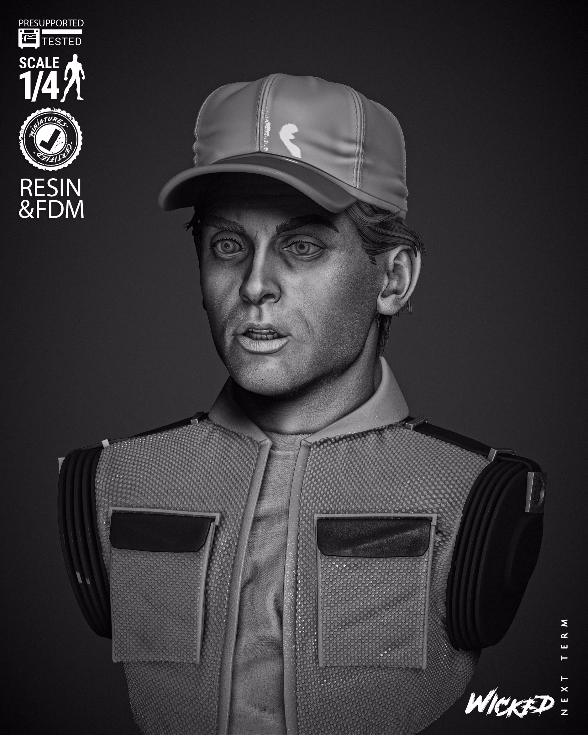 Marty McFly Portrait Bust (Tested)