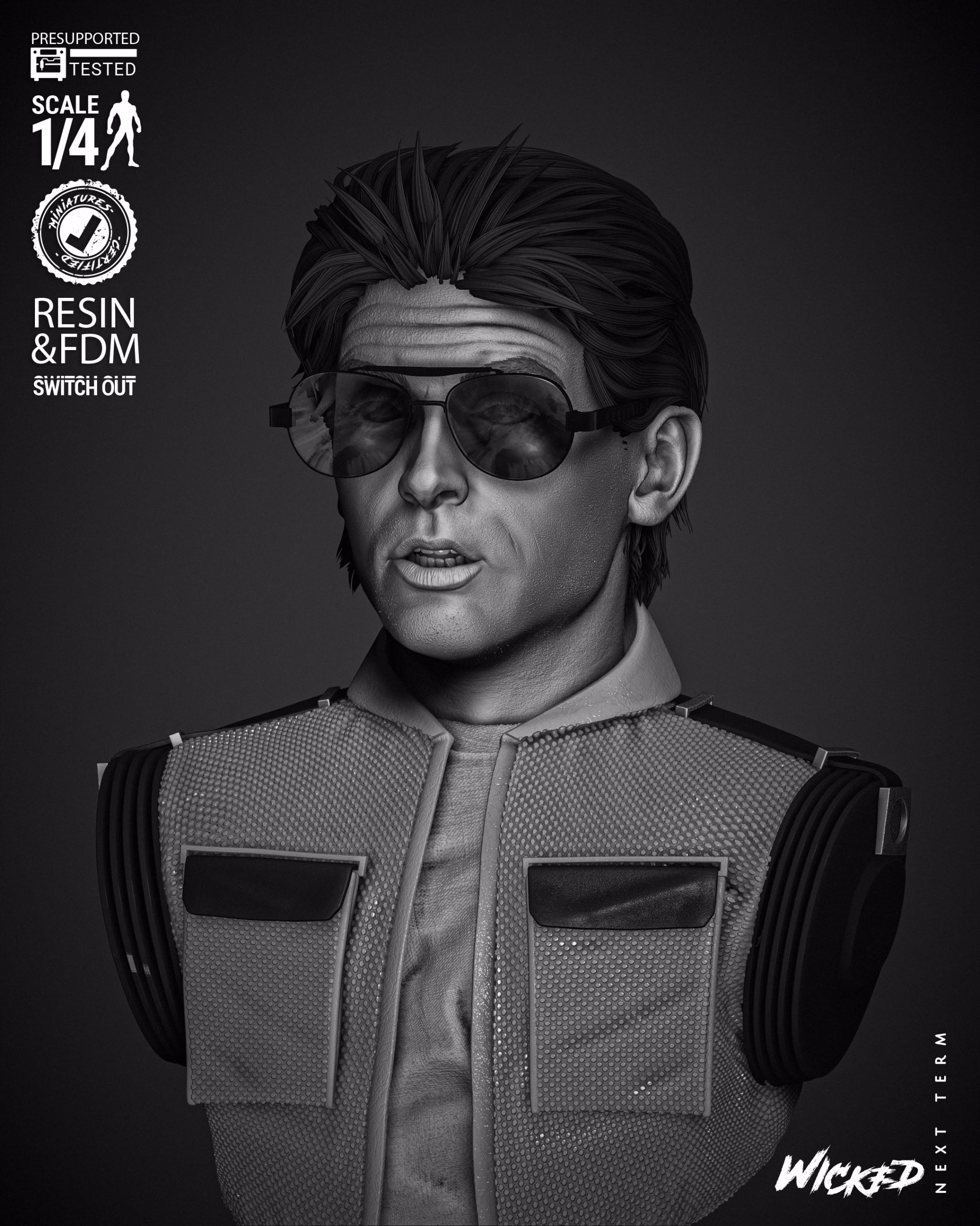 Marty McFly Portrait Bust (Tested) - Image 6