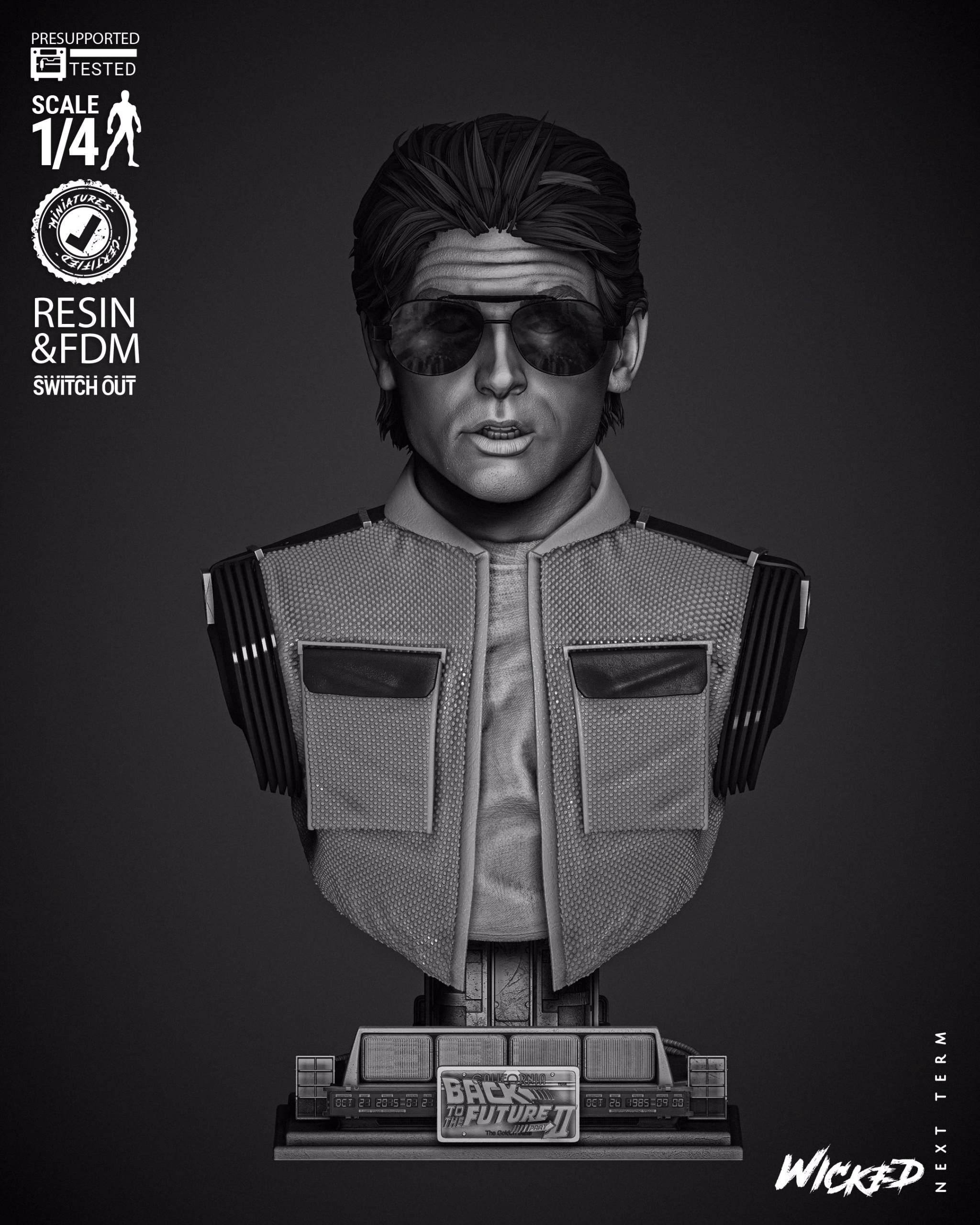 Marty McFly Portrait Bust (Tested) - Image 10