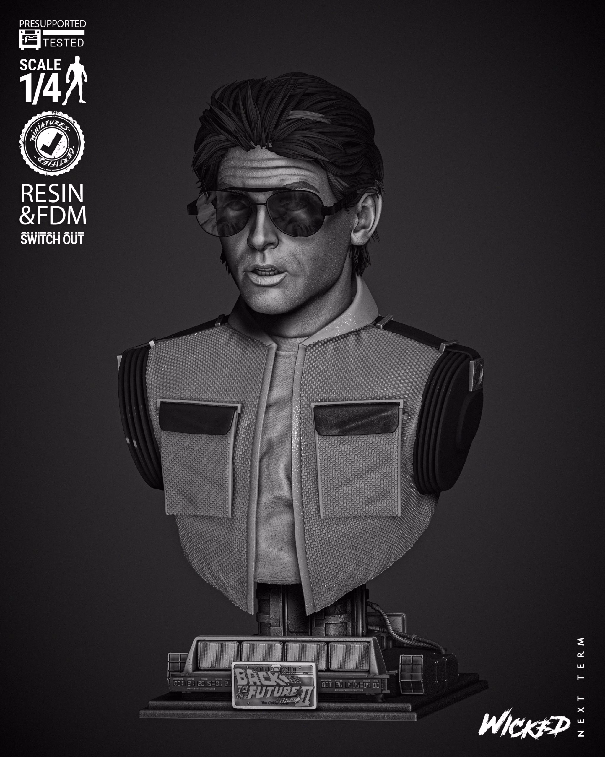 Marty McFly Portrait Bust (Tested) - Image 11