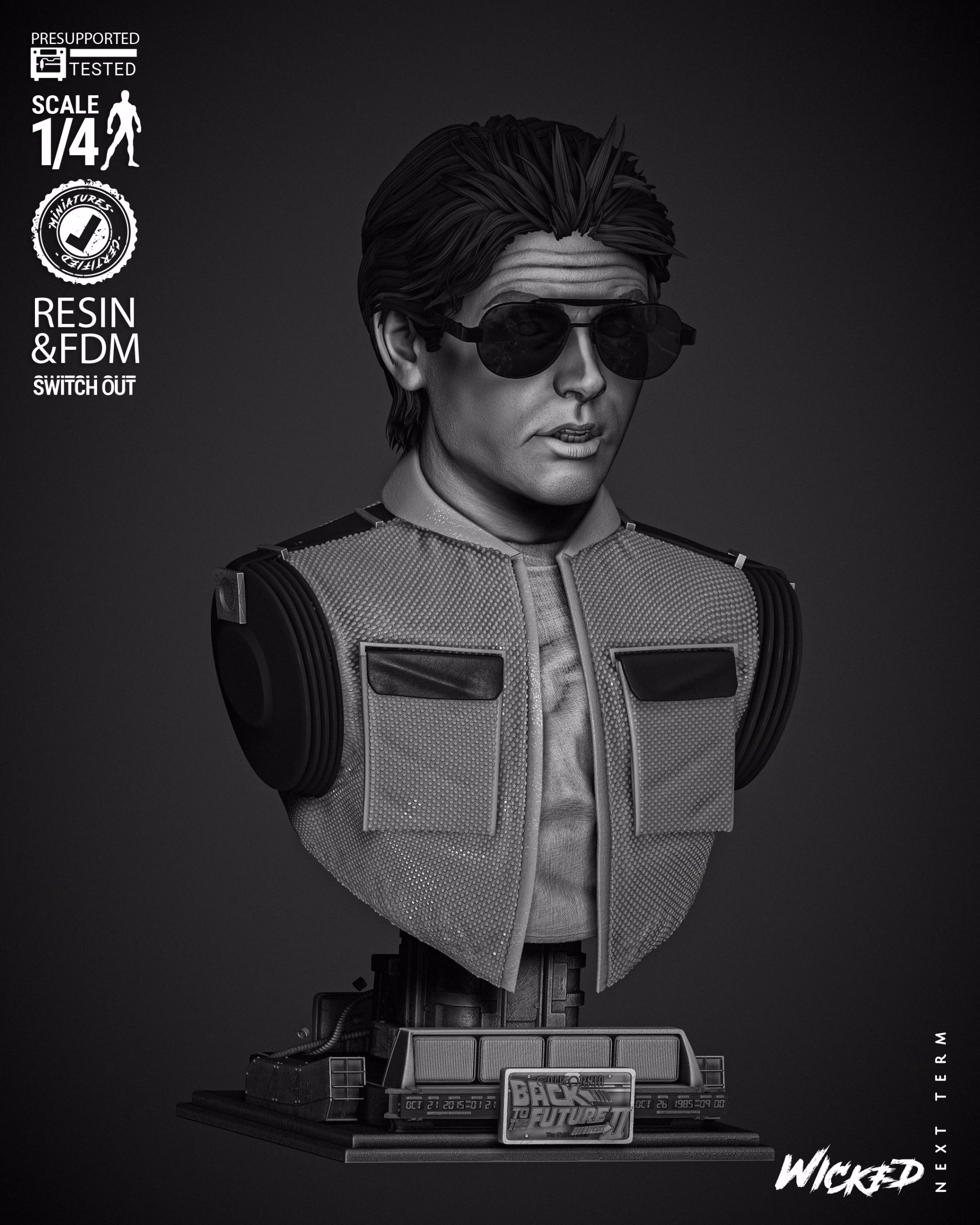 Marty McFly Portrait Bust (Tested) - Image 12