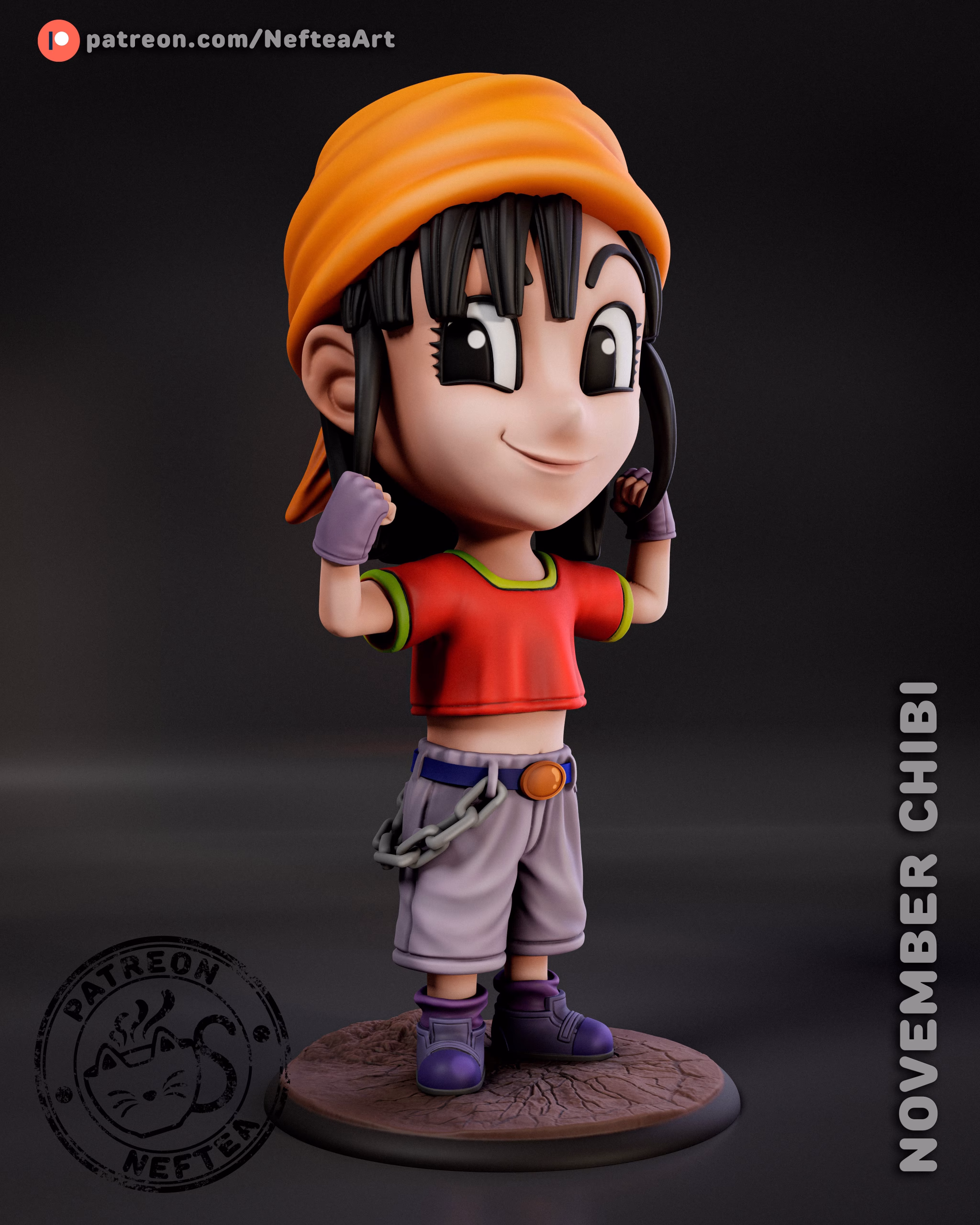 Pan Chibi STL file for 3D printing