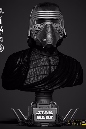 Kylo Ren Bust Portrait STL file for 3D printing