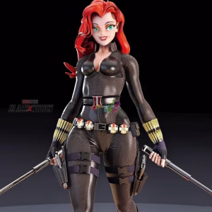 Chibi Black Widow Natasha Romanoff