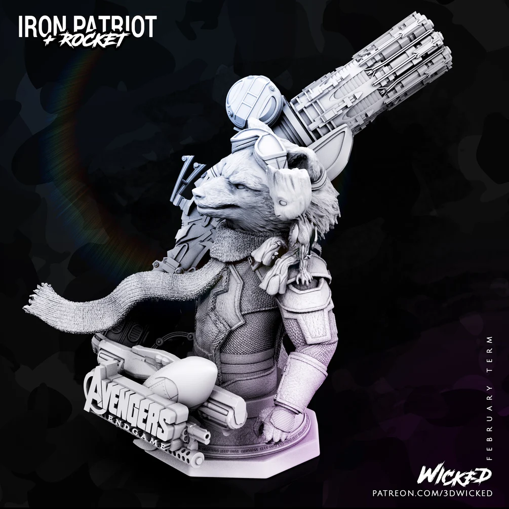 Avengers Endgame Rocket Racoon Bust (VERIFIED) - Image 3