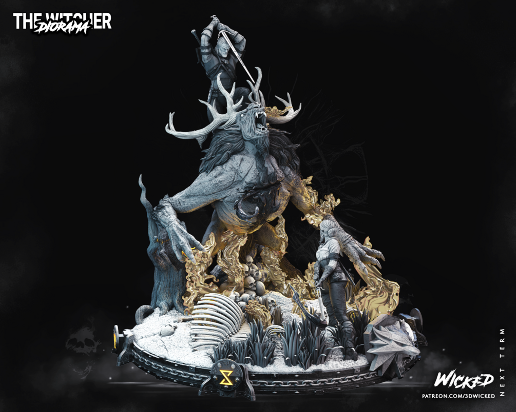 Geralt de Rivia and Ciri DIORAMA COMPLETE (VERIFIED) - Image 3