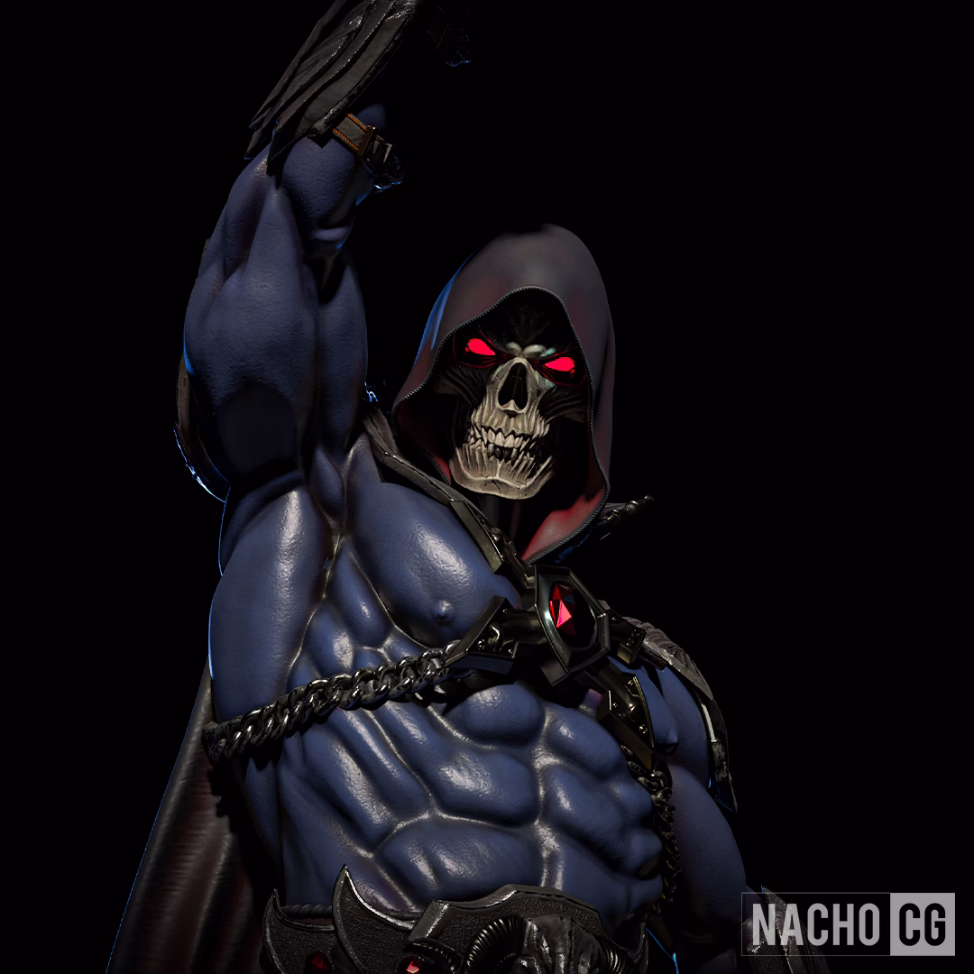 Skeletor II Standalone Statue STL file for 3D printing