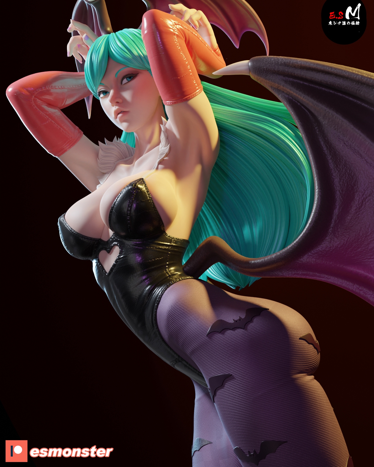 Morrigan + Extra body NSFW STL file for 3D printing