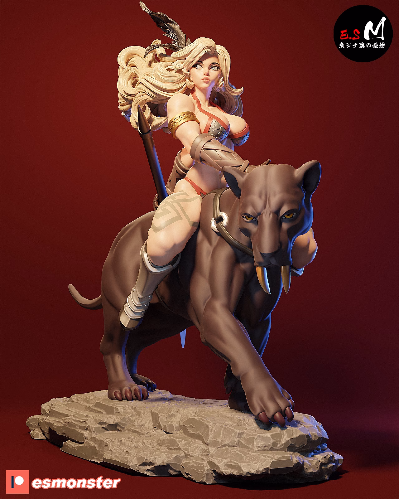 Amazon with tiger - SFW NSFW - Image 2
