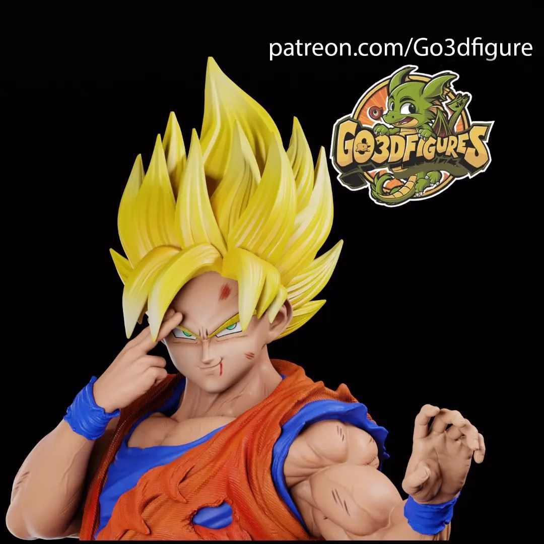 Goku STL file for 3D printing