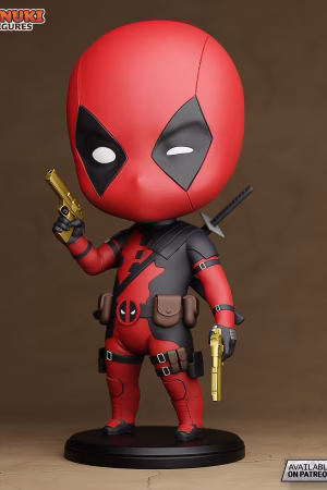 Deadpool Chibi STL file for 3D printing