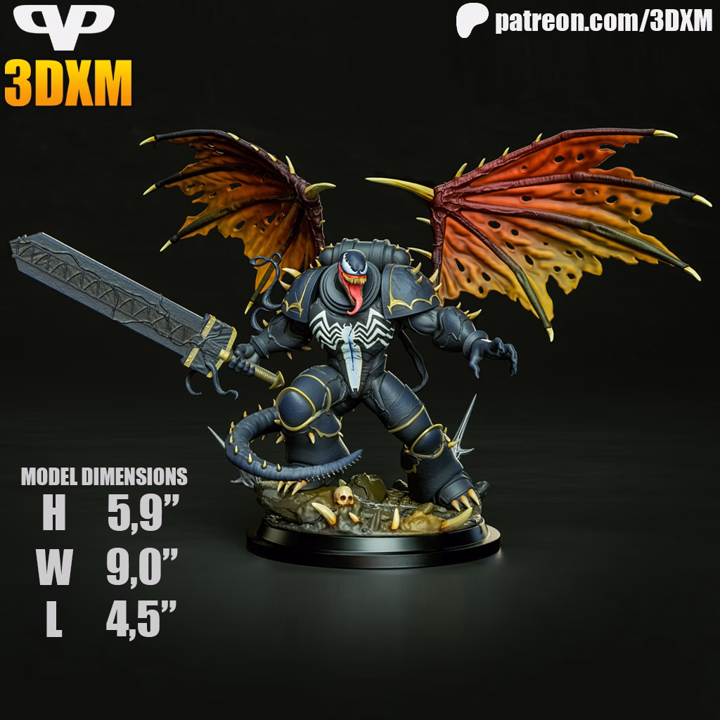 Venom Warhammer STL file for 3D printing