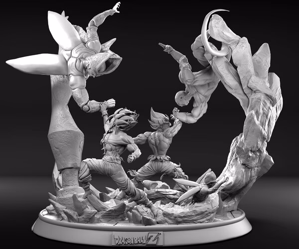 Goku vs Freezer Gohan vs Cell Diorama - Image 3