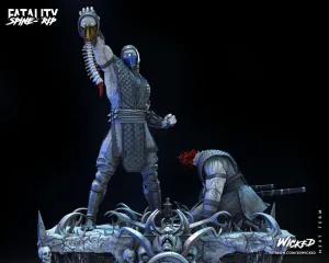 Sub-Zero Vs Scorpion Diorama SPINE RIP Sculpture (VERIFIED)
