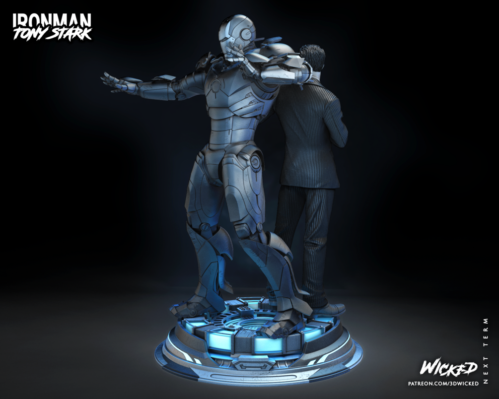 Iron Man and Tony Stark Sculptures DIORAMA COMPLETE (VERIFIED) - Image 5