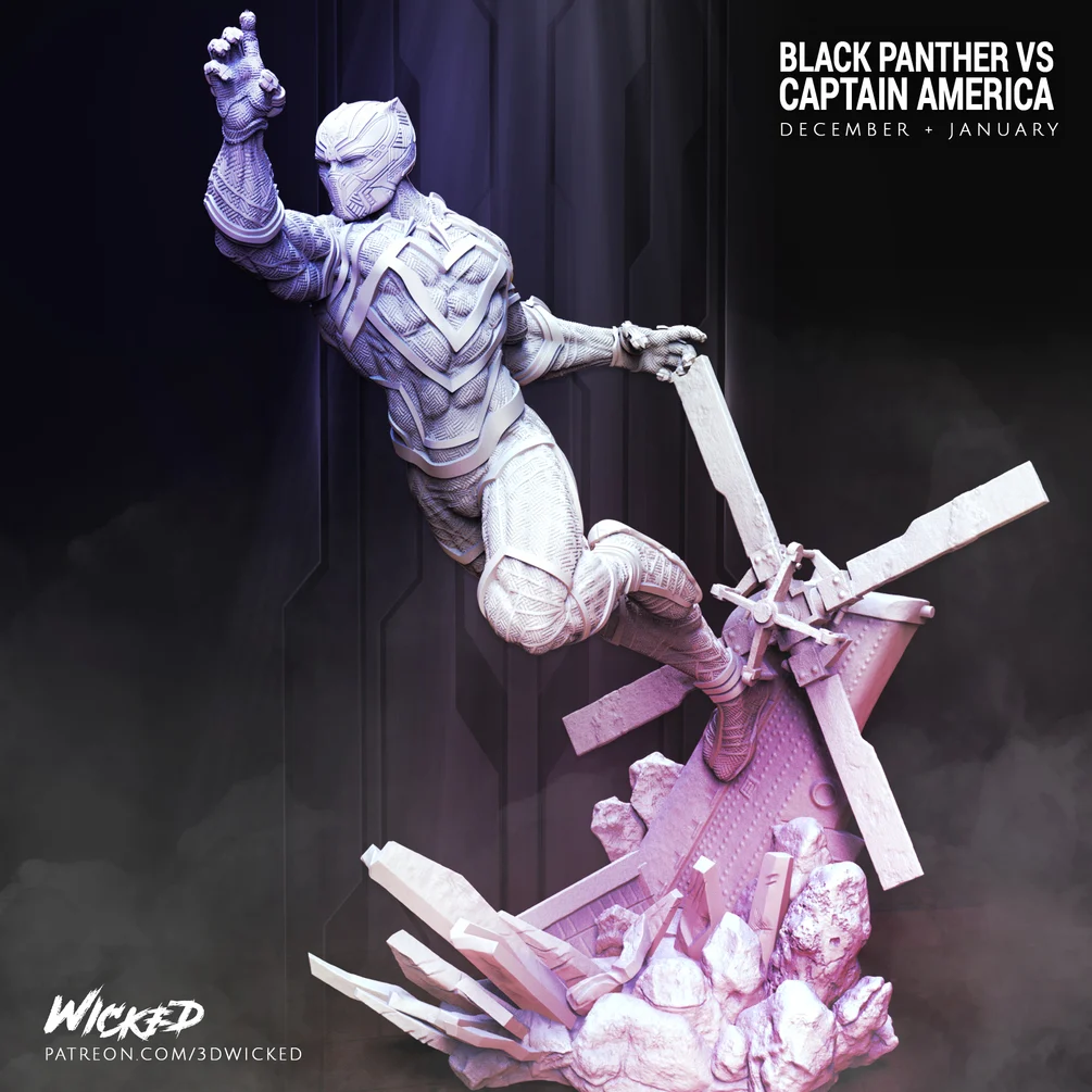 Marvel Black Panther Sculpture (VERIFIED) - Image 4