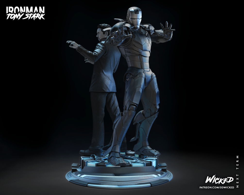 Iron Man and Tony Stark Sculptures DIORAMA COMPLETE (VERIFIED) - Image 6