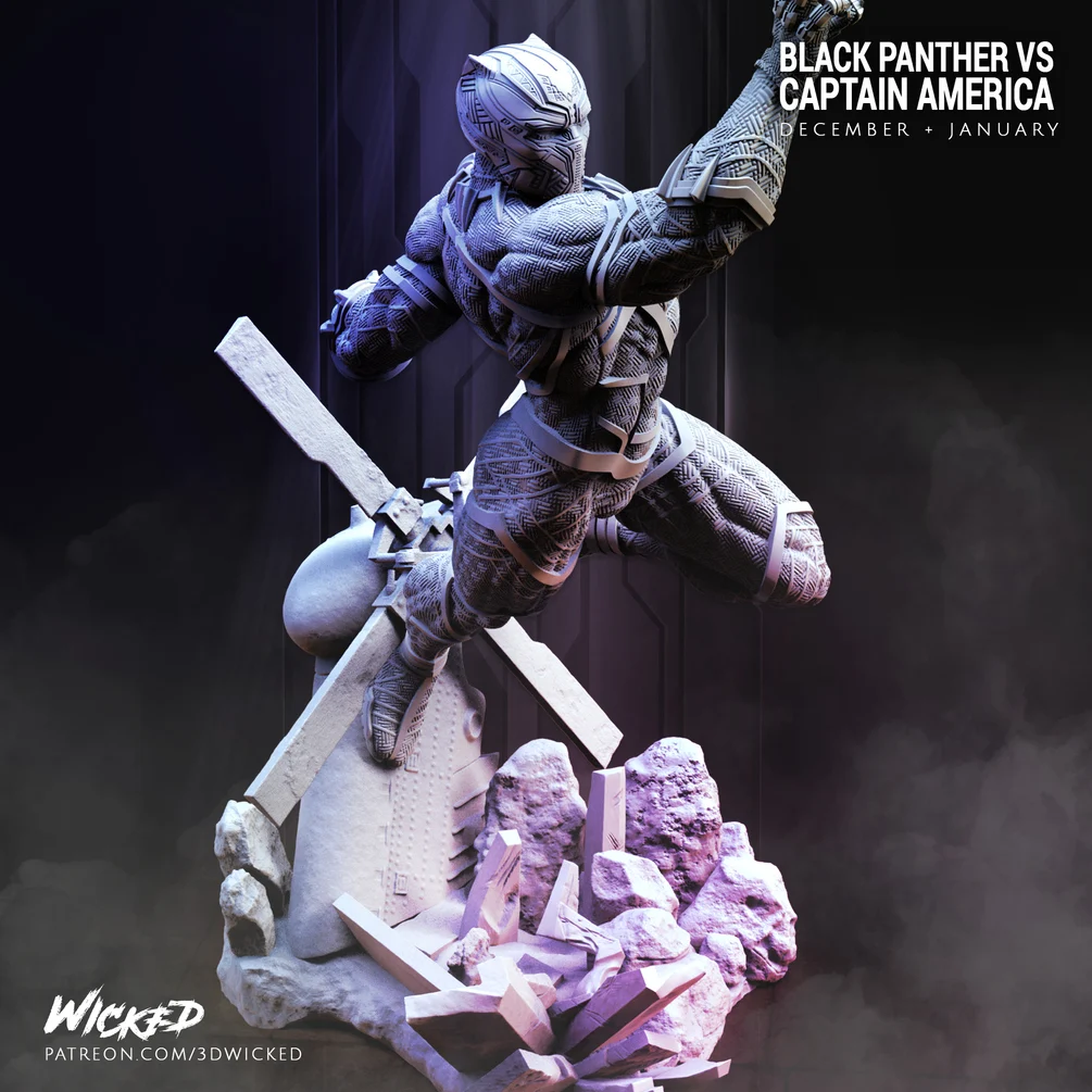 Marvel Black Panther Sculpture (VERIFIED)