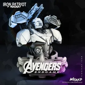 Avengers Endgame Iron Patriot Bust (VERIFIED)