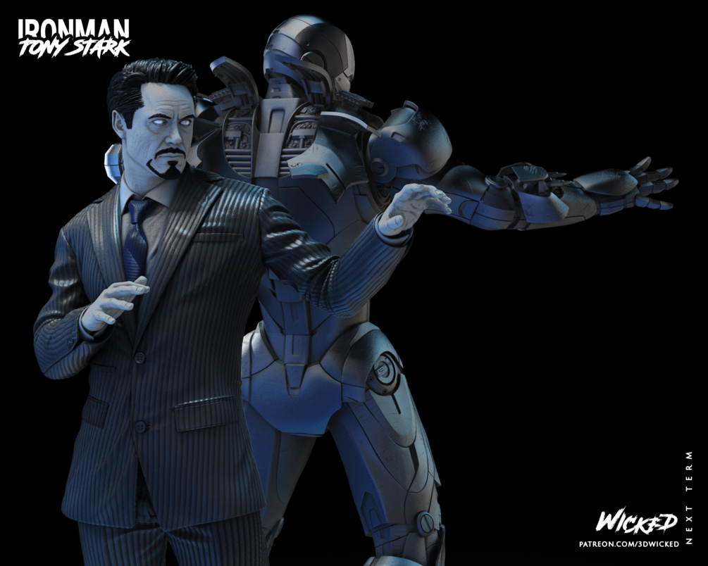 Iron Man and Tony Stark Sculptures DIORAMA COMPLETE (VERIFIED) - Image 7