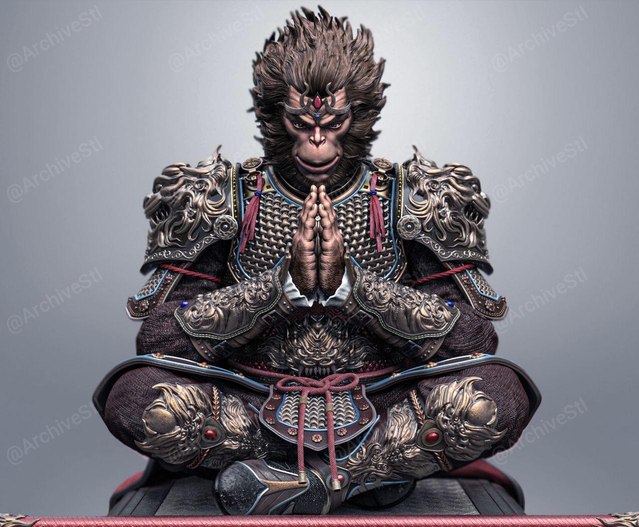 Monkey King STL file for 3D printing