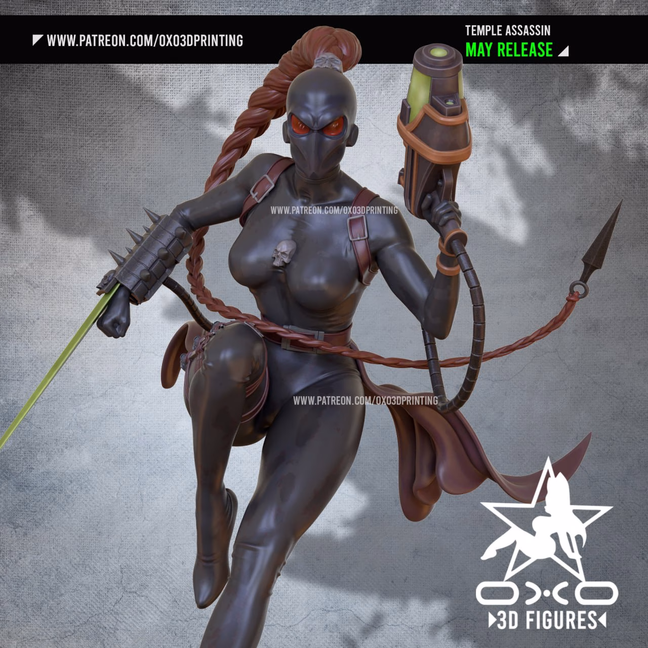 Calli Temple Assassin SFW STL file for 3D printing
