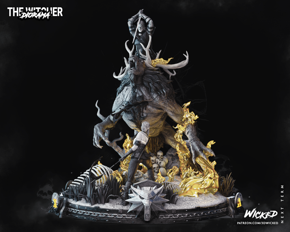 Geralt de Rivia and Ciri DIORAMA COMPLETE (VERIFIED) - Image 8