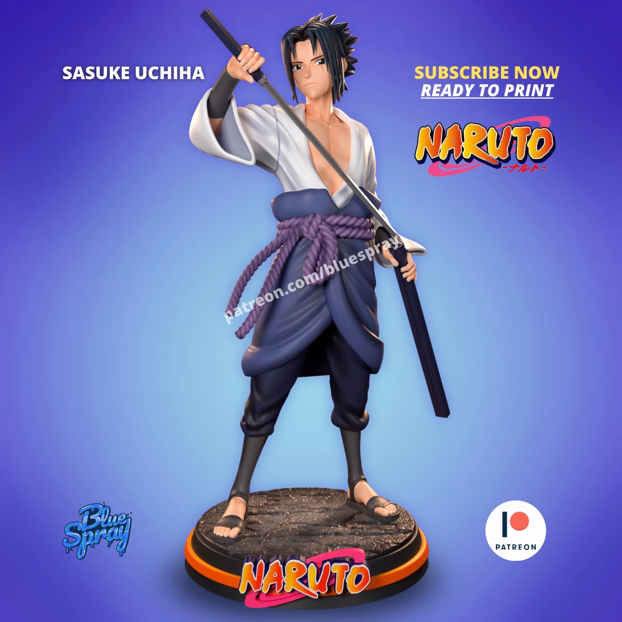 Sasuke Uchiha Sculpture Naruto - Image 2