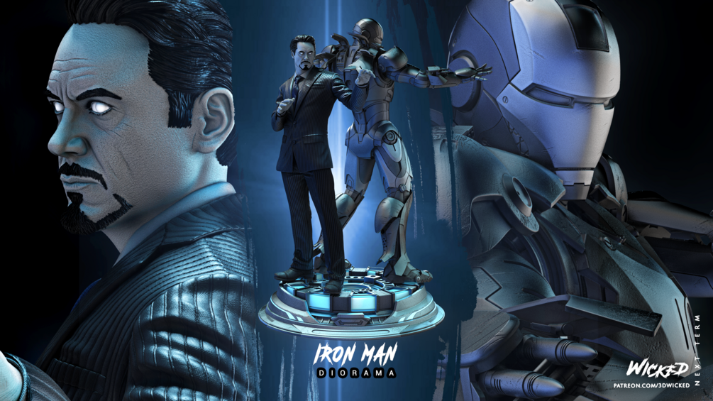 Iron Man and Tony Stark Sculptures DIORAMA COMPLETE (VERIFIED) - Image 8