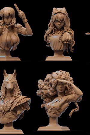 Busts STL file for 3D printing