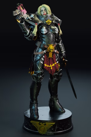 Sister of Battle from Warhammer STL file for 3D printing