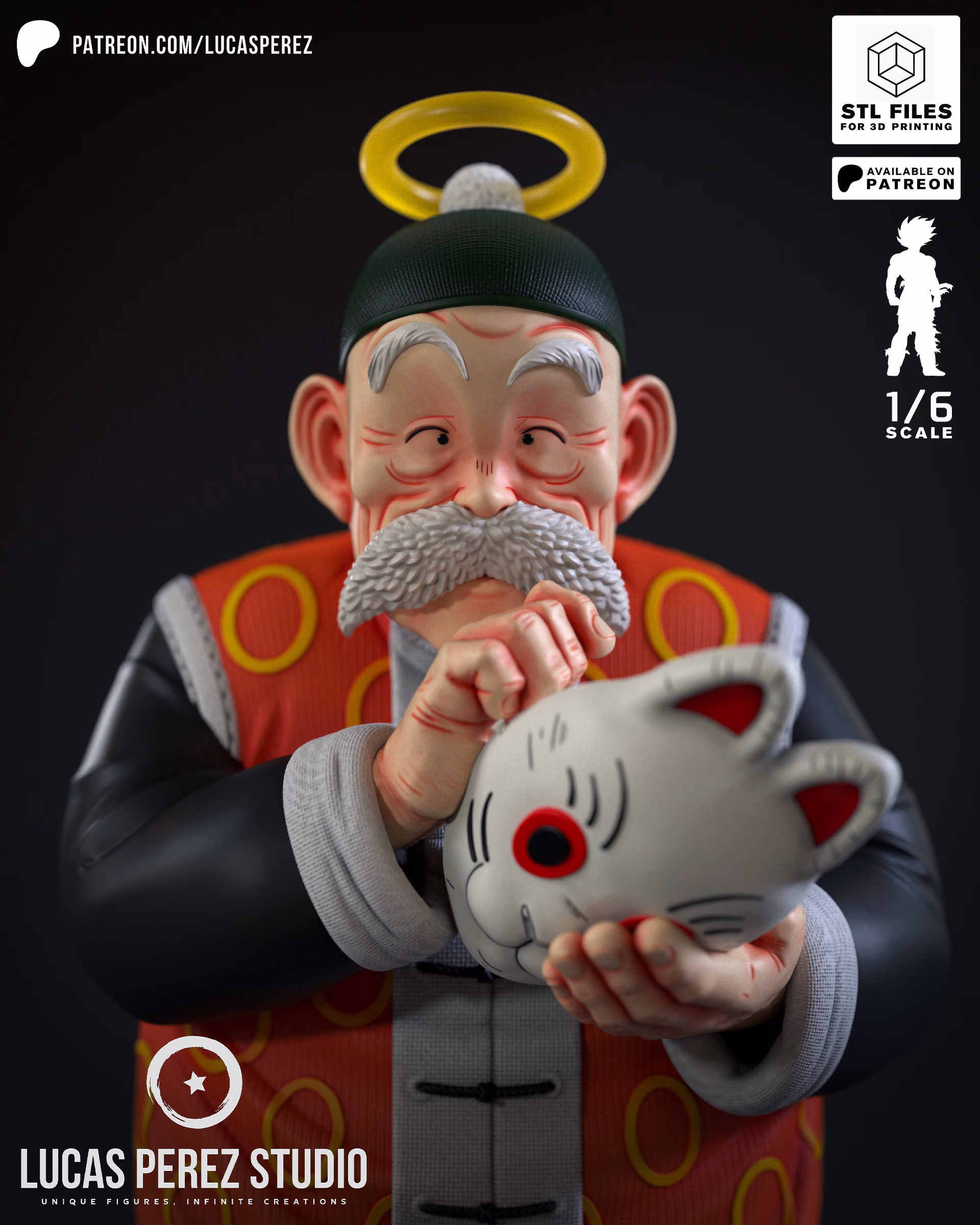 Grandpa Son Gohan STL file for 3D printing