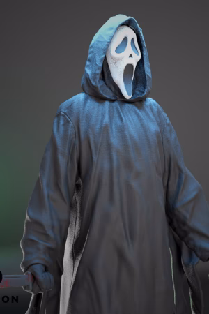 Num & Ghost Face Halloween Pack STL file for 3D printing