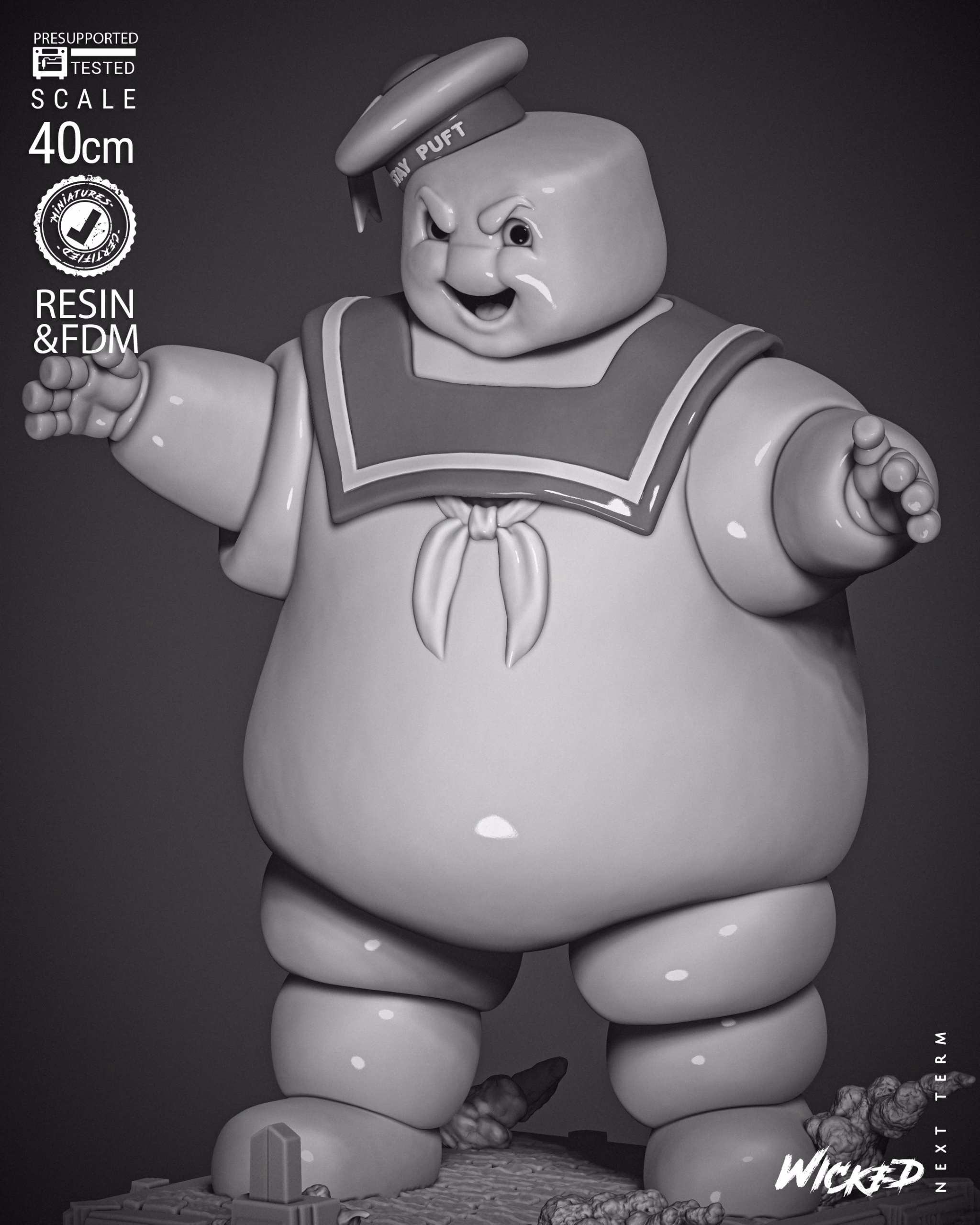 Mr. Stay Puft Sculpture (Tested)
