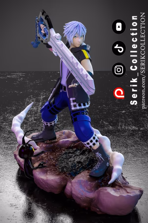 Riku - Kingdom Hearts STL file for 3D printing
