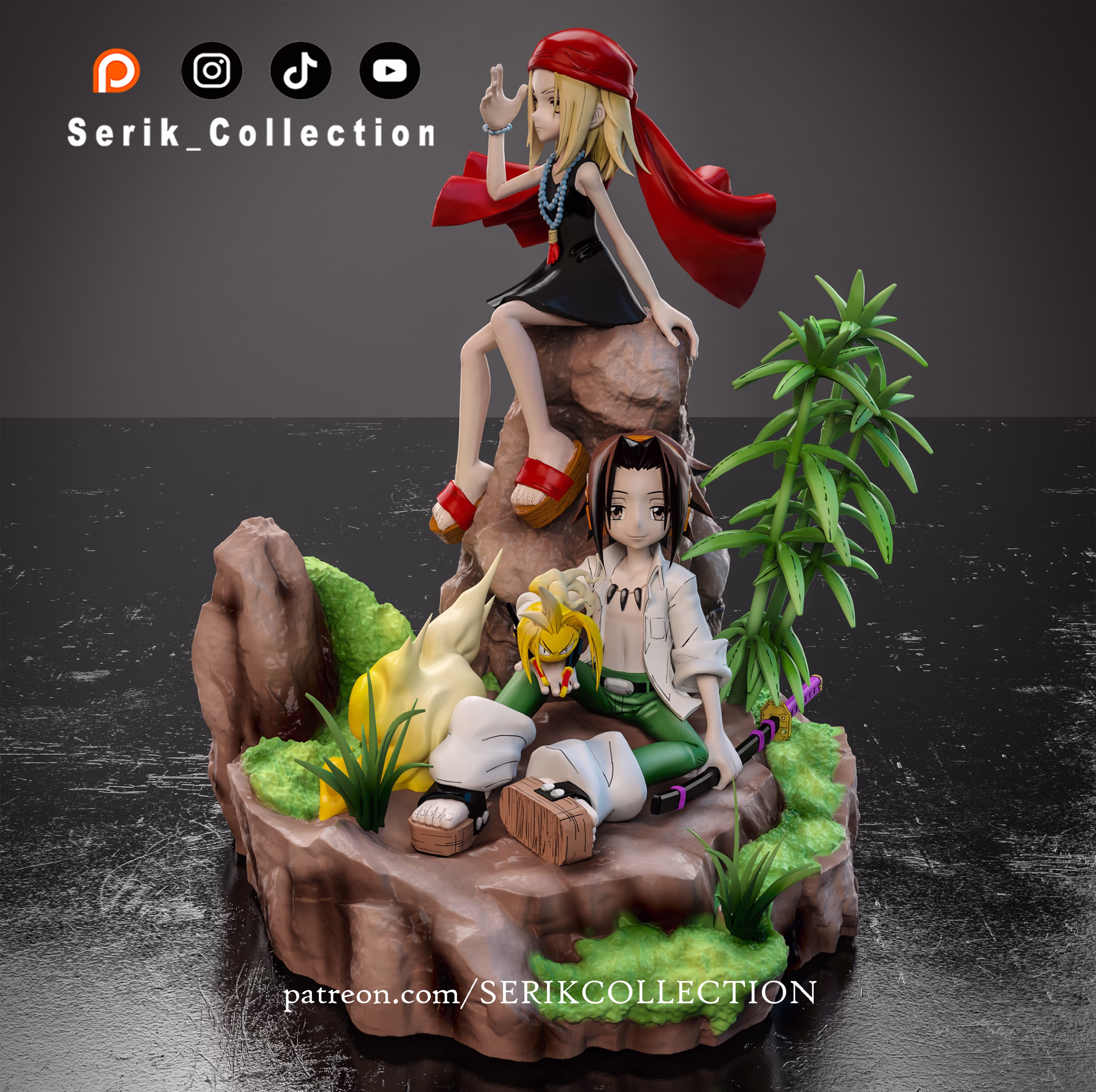 Anna & Yoh - Shaman King Diorama - Image 5