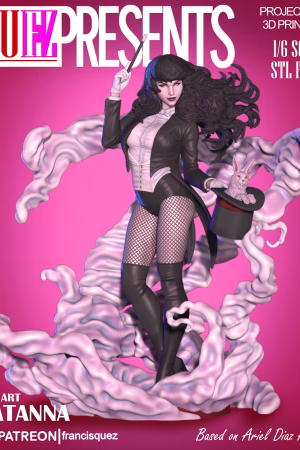Zatanna STL file for 3D printing
