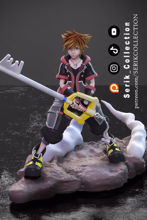 Sora - Kingdom Hearts STL file for 3D printing