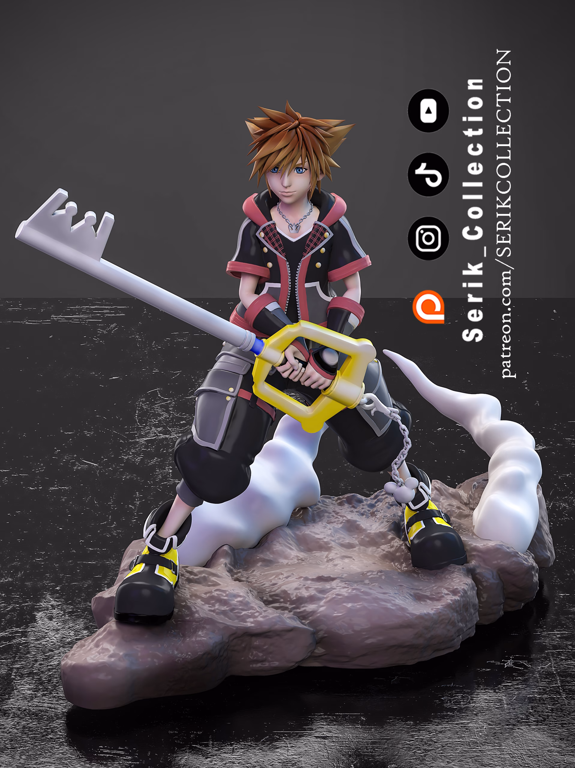 Sora - Kingdom Hearts STL file for 3D printing