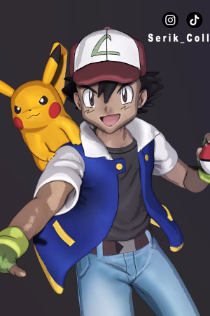 Ash Ketchum - Pokemon STL file for 3D printing