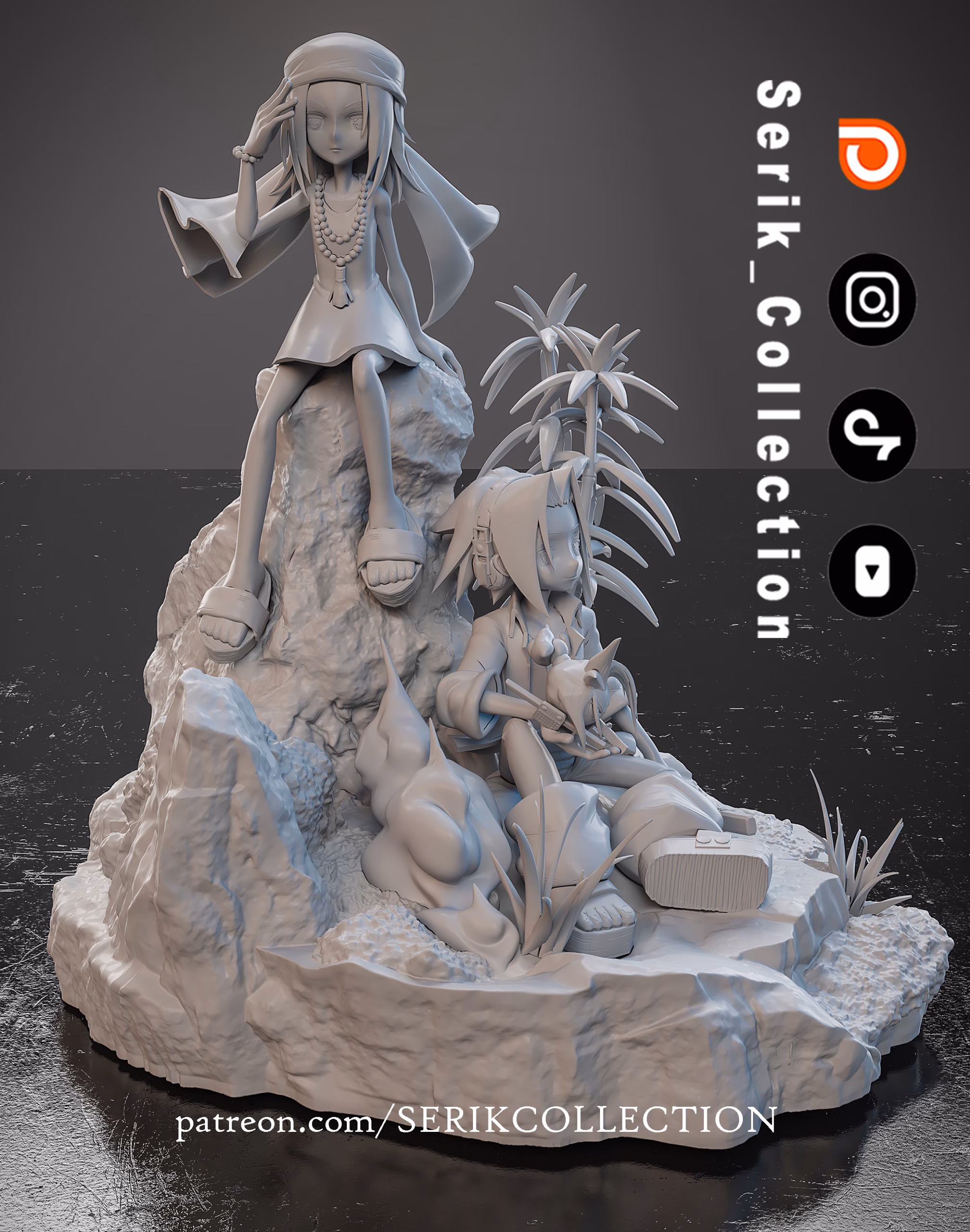 Anna & Yoh - Shaman King Diorama - Image 3
