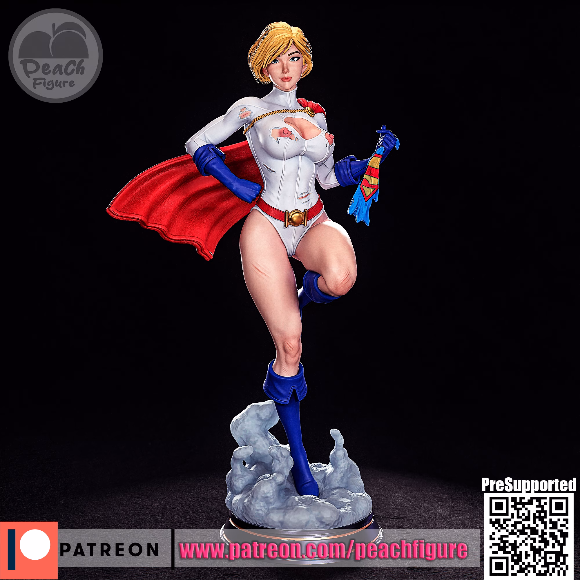 Power Girl - sfw - nsfw STL file for 3D printing
