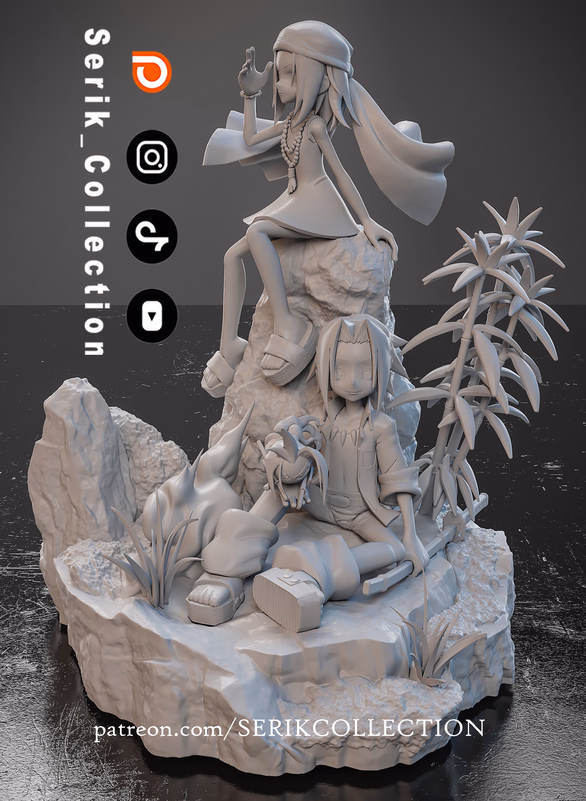 Anna & Yoh - Shaman King Diorama - Image 4