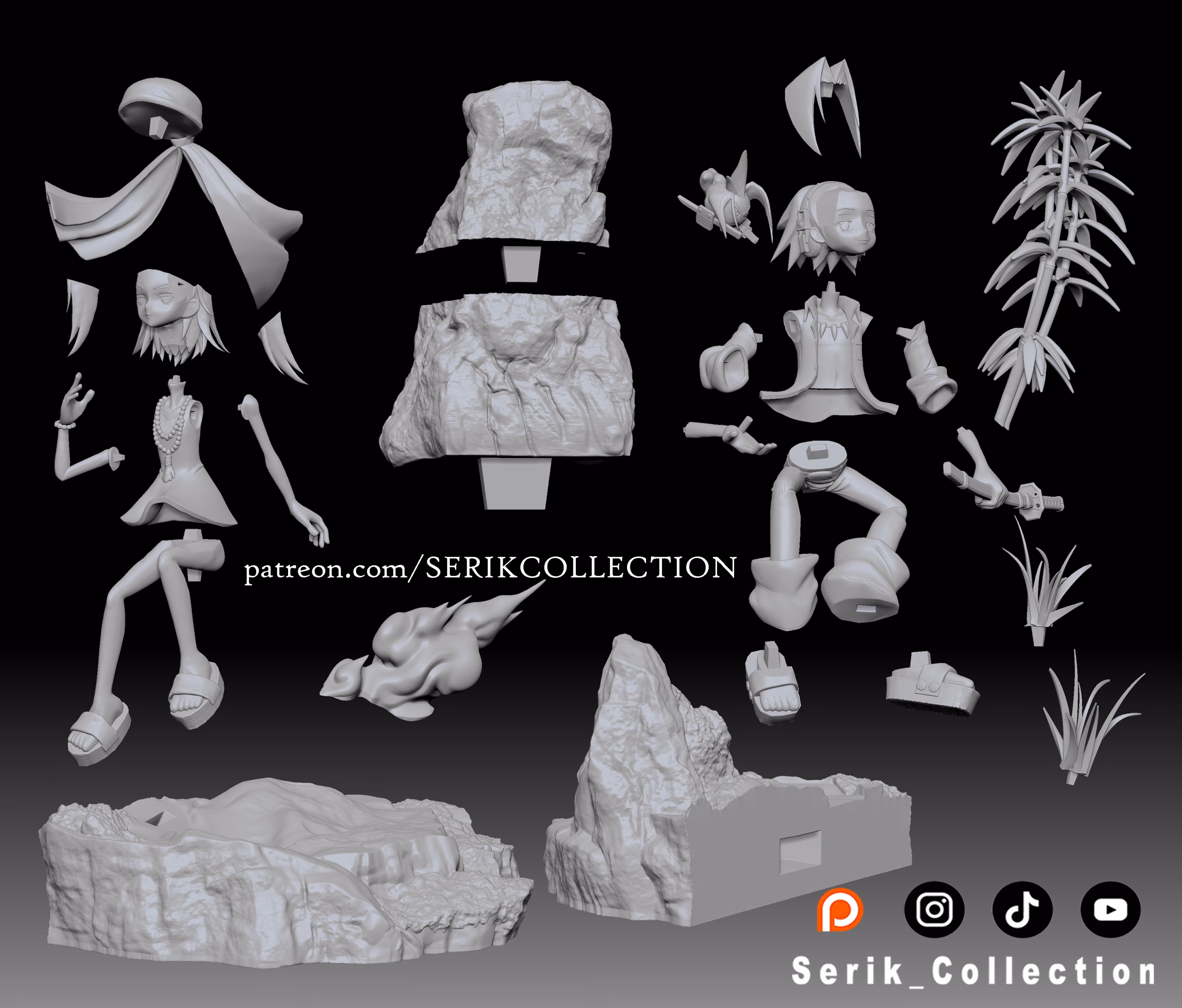 Anna & Yoh - Shaman King Diorama - Image 7